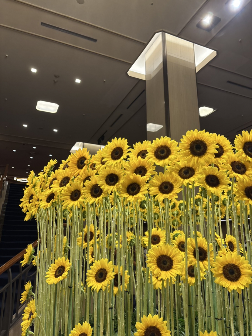 帝国ホテルロビー装花が変わりました